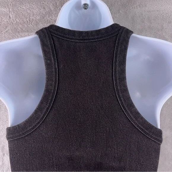 Alo Yoga Sports Bra Womens Size Small Brown Ribbed Cropped - Picture 4 of 5